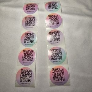 BUY IT NOW 100 Custom 2" QR code stickers